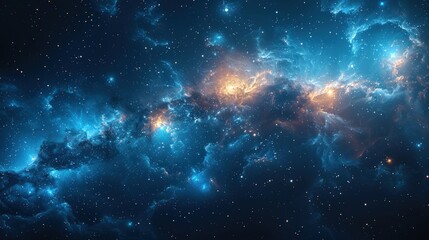 Celestial Tapestry: A Cosmic Nebula in Deep Space