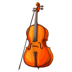 Violin, white isolate background