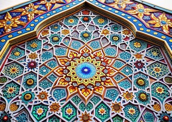 Islamic Celebration Background with Macro Details for Cover Design and Greeting Text