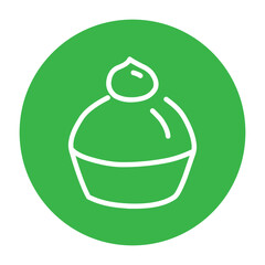 Cake Tart Icon Silhouette