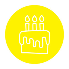 Cake Tart Icon Silhouette