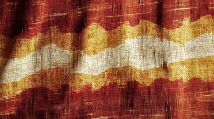 Vibrant Abstract Textile Pattern with Earthy Tones and Subtle Fabric Texture