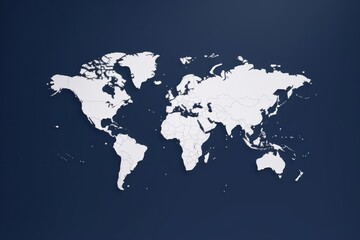 World map space topography technology.