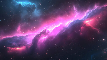 Fototapeta premium A vibrant cosmic scene featuring swirling colors and stars.