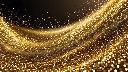 Naklejka premium add abstract gold bright glitter create visually appealing background effect design