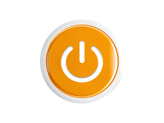 Power button icon isolated on transparent or white background, png