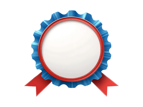 Award badge isolated on transparent or white background, png