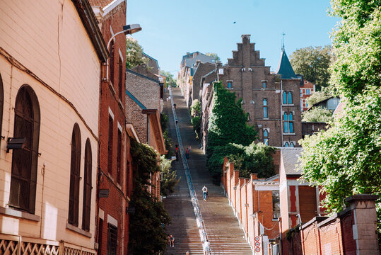 Montagne de Bueren in Liege Belgium