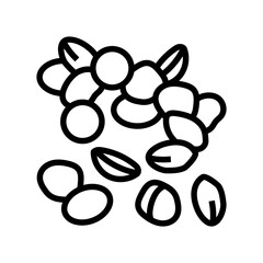 plant based burger vegan food line icon vector. plant based burger vegan food sign. isolated contour symbol black illustration