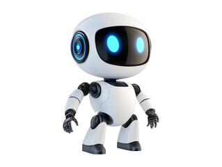 Futuristic robot isolated on transparent or white background, png