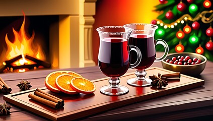 mulled christmas wine adds festive cheer holiday season warm cozy atmosphere family gatherings celebrations