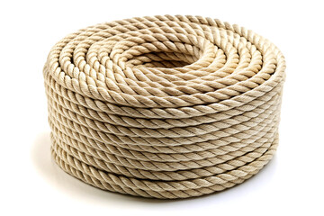 Rope roll, isolated on white background