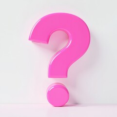 Pink question mark