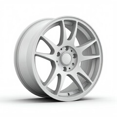 Obraz premium car wheel isolated on white