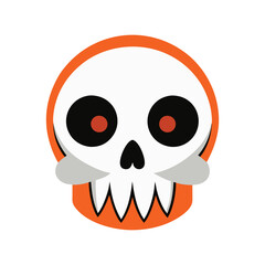 Spooky Halloween Skull with Eerie Details