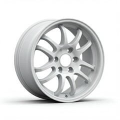 car wheel isolated on white
