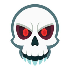 Spooky Halloween Skull with Eerie Details