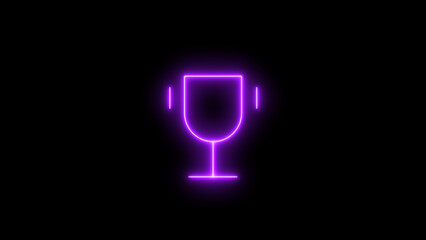 Wine Glass Icon: Vector Design of Alcohol Beverage Symbols for Bars, Celebrations, and Drinks – Including Wine Bottles, Cocktails, Champagne, and Barware Silhouettes in Flat Design for New Year's Eve 