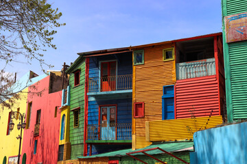 Fototapeta premium traditional postcard of La Boca neighborhood