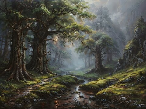 art, ambient colors, medieval art