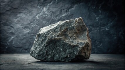 Naklejka premium Forced perspective dark gray stone background texture for design projects and photography