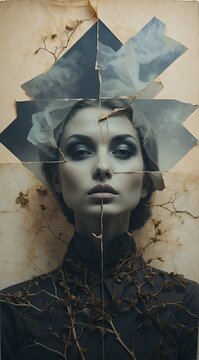 double exposure complex art