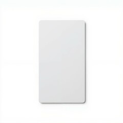 A plain white rectangular card displayed on a clean background, emphasizing simplicity and minimalism.