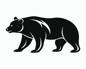 Bear silhouette illustration