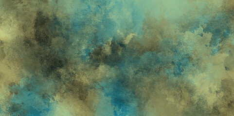 Abstract green watercolor background. Creative green shades hand drawn texture. Watercolor paper textured aquarelle canvas for modern creative design. Black and pastel Smoke Background .