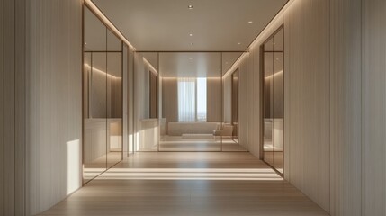 Fototapeta premium Modern Minimalist Hallway