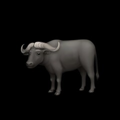 Water Buffalo Emoji Illustration
