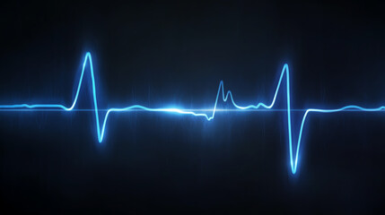 ECG line, AI generated