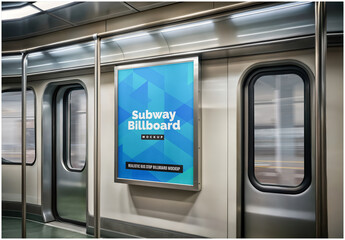 Subway Billboard Mockup 01
