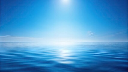 Obraz premium Forced perspective soft blue paint mixing in a nice shade of blue