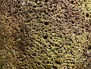 Sponge stone texture, sponge stone background with tens of thousands of holes, the stone with holes has its own uniqueness.