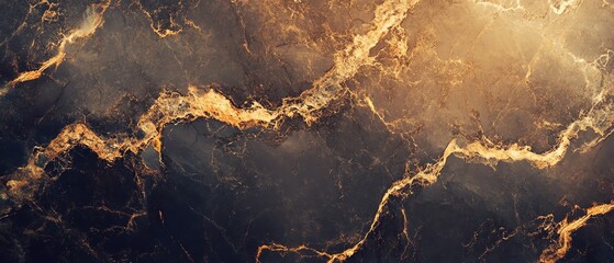 Abstract marble texture with golden veins