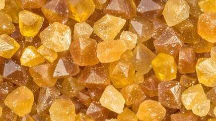 Sugar Crystals Macro: Extreme close-up of sugar crystals, revealing their intricate facets. The beauty lies in the details. 