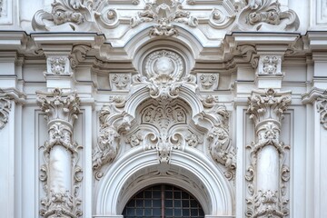 Obraz premium Baroque architecture building backgrounds spirituality.