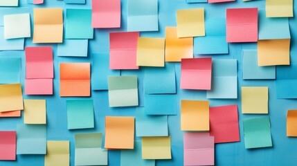 Colorful Sticky Note Arrangement