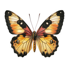 Fototapeta premium Orange and Black Butterfly: A Detailed Close-up