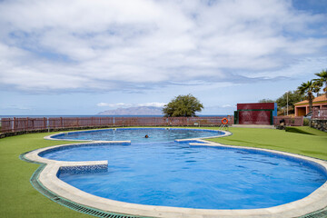 swimming pool in Fogo Villa, Volcano Island,  Cabo Verde