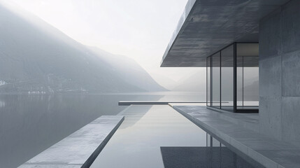 Obraz premium minimal style background, clean and soft tone