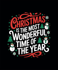 Merry Christmas T-shirt Design
