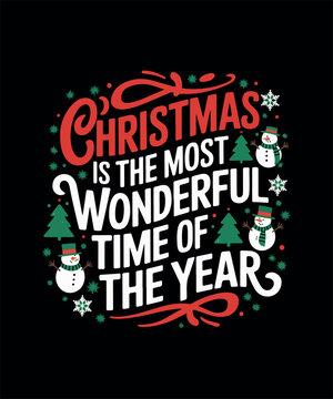 Merry Christmas T-shirt Design