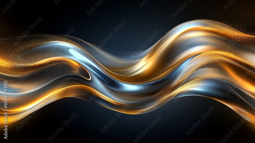 Canvas Prints Abstract Fluid Waves