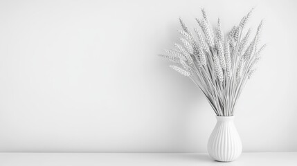 Elegant simplicity, white flowers in vase bringing natural beauty and tranquility
