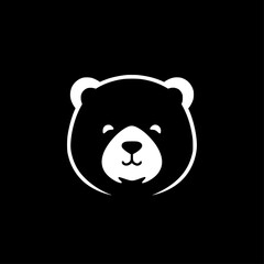 Bear - Minimalist and Flat Logo - Vector illustration