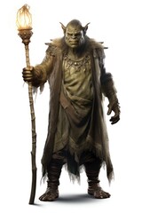 Ogre mage sculpture costume statue.