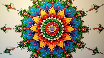 Illuminate Your Celebrations with Stunning Diwali Rangoli Visuals