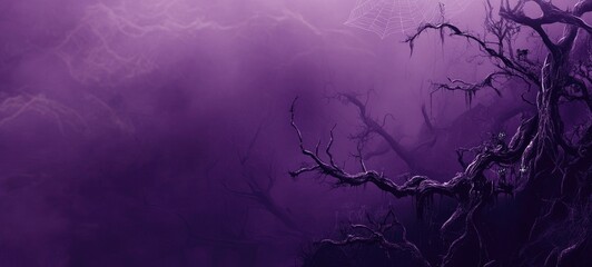 halloween decoration background template illustration. banner, copy space, spooky background.	